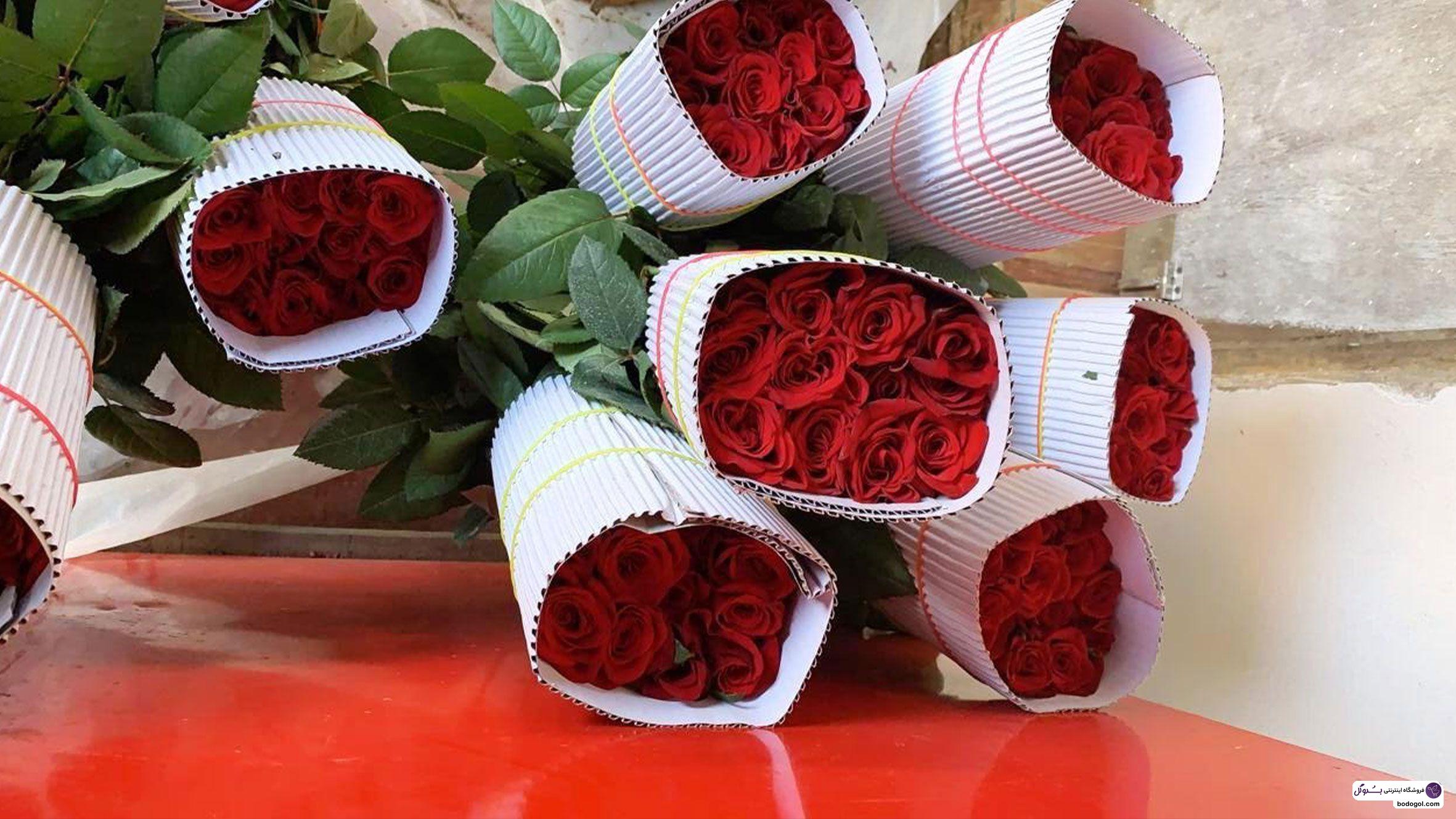 سفارش گل رز هلندی برای گل فروشی